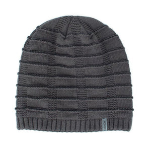 Men's Vintage Plush Lined Warm Knitted Hat