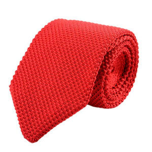 Corbata de punto vintage con forma de flecha para hombre