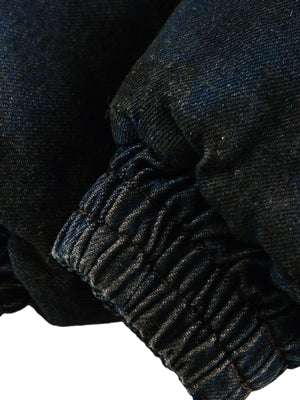 Chaqueta vaquera lavada con capucha y pelo