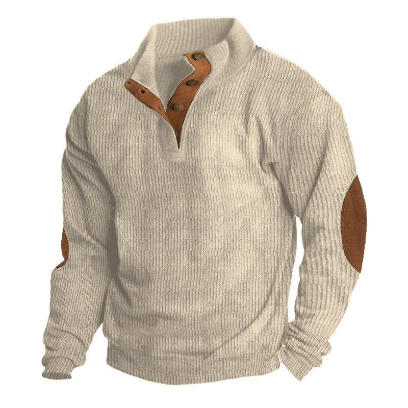 Men's Stand Collar Long Sleeve Sweatshirt