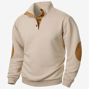 NEUER HERREN-KAPUZENPULLOVER MIT STEHKRAGEN, HERREN-KAPUZENPULLOVER MIT GELENK-SPLEIß