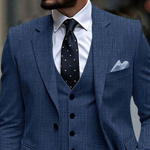 Blazers casuales de negocios de algodón y lino para hombre