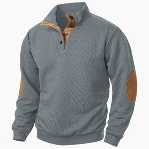 NEUER HERREN-KAPUZENPULLOVER MIT STEHKRAGEN, HERREN-KAPUZENPULLOVER MIT GELENK-SPLEIß
