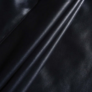 Men's Classic Casual Slim Fit Leather Long Sleeve Shirt