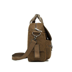 Men's Retro Large-capacity Crossbody Portable Canvas Bag