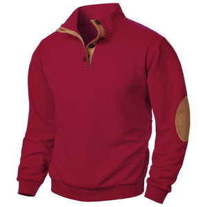 NEUER HERREN-KAPUZENPULLOVER MIT STEHKRAGEN, HERREN-KAPUZENPULLOVER MIT GELENK-SPLEIß