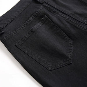 Men's Vintage Distressed Multi-pocket Jeans