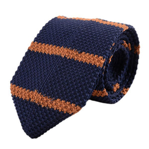 Corbata de punto vintage con forma de flecha para hombre