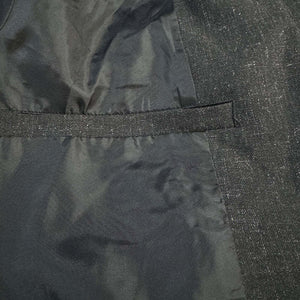 Blazer informal de lino con solapa con muesca y botonadura sencilla y corte entallado para hombre