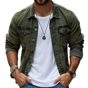 Einreihige Vintage-Reversjacke für Herren