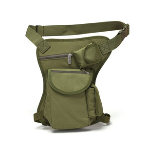 BOLSA DE PIERNA TÁCTICA DE CAMUFLAJE PARA EXTERIORES, BOLSA DE RIÑÓN IMPERMEABLE Y MULTIFUNCIONAL
