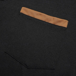 Camiseta de manga larga con bolsillos empalmados para exteriores para hombre