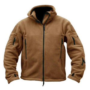 CHAQUETA DE POLAR CÁLIDA PARA EXTERIORES, CHAQUETA CON CAPUCHA, SUDADERA CON CAPUCHA