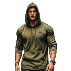 SUDADERA DE ENTRENAMIENTO FITNESS MUSCULAR PARA HOMBRE