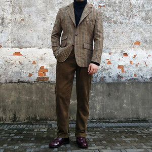 Pantalones de trabajo de pana de 12 oz de la década de 1920 para granjeros, pantalones con tirantes para hombre, monos vintage de 20 años