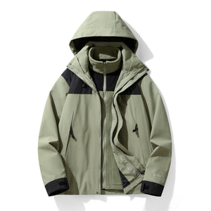 CHAQUETA DEPORTIVA PARA MONTAÑISMO IMPERMEABLE Y CORTAVIENTOS PARA EXTERIORES