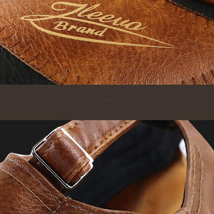 Men's Vintage Plush Warm Leather Baseball Cap