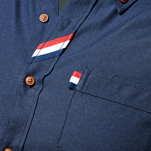 Camisa informal multicolor de manga larga para hombre, camisa holgada