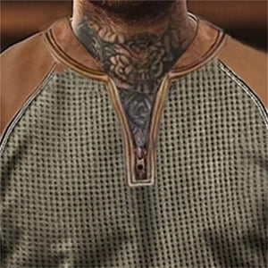 Sudadera para hombre Sudadera con cremallera de un cuarto Caqui Media cremallera Bolsillo liso Deportes y aire libre Diario Vacaciones Ropa de calle Fresco Casual Invierno Primavera y otoño Ropa Sudaderas con capucha Sudaderas