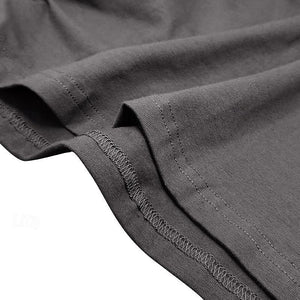 Camiseta informal de manga larga con capucha de color liso para hombre