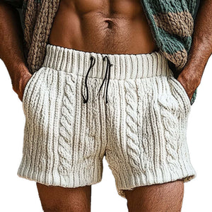 Men's Spring Fashion Solid Color Woven Sports Casual Shorts