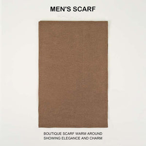 Bufanda clásica de punto sólido y cálida para hombre