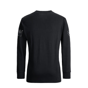 CAMISETA DE MANGA LARGA CON BANDERA DE EE. UU. PARA MUJER