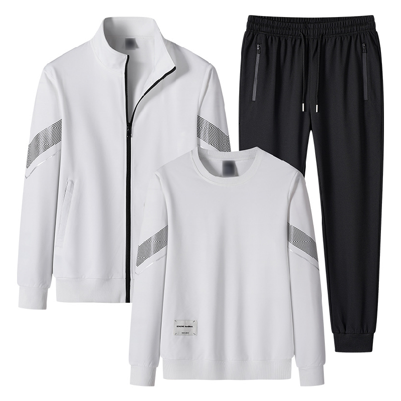 Men's Outdoor Leisure Sweatshirt Hoodie Pants Three-piece Set