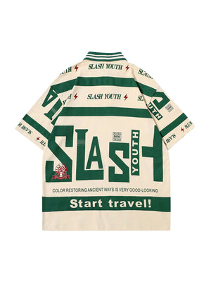 Poloshirt mit Schlitz in Kontrastfarbe 