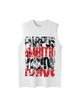 Unisex Letters Street Rap Graffiti Vest