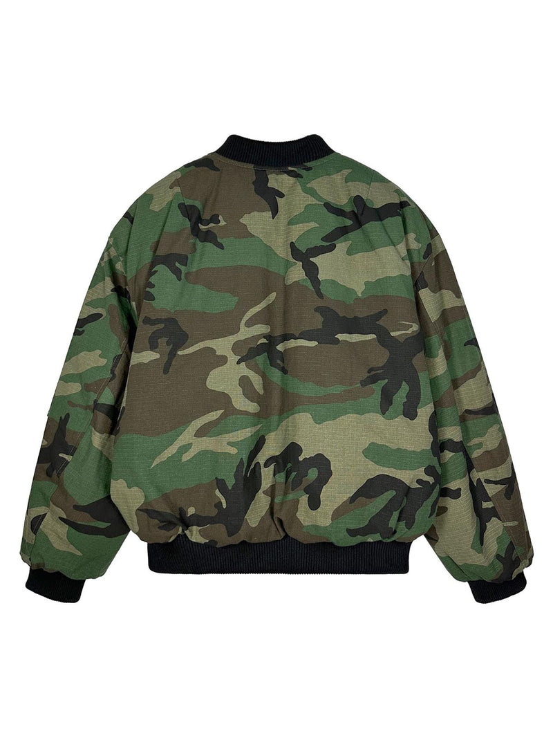 Camouflage Reversible Bomber Jacket