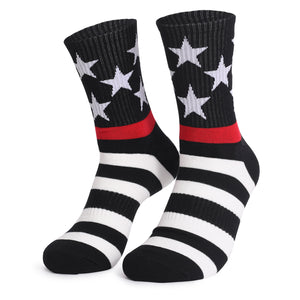 CALCETINES DE RAYAS DE COLORES DE LARGO MEDIO PARA HOMBRE, CALCETINES DEPORTIVOS Y CALCETINES LARGOS INFORMALES