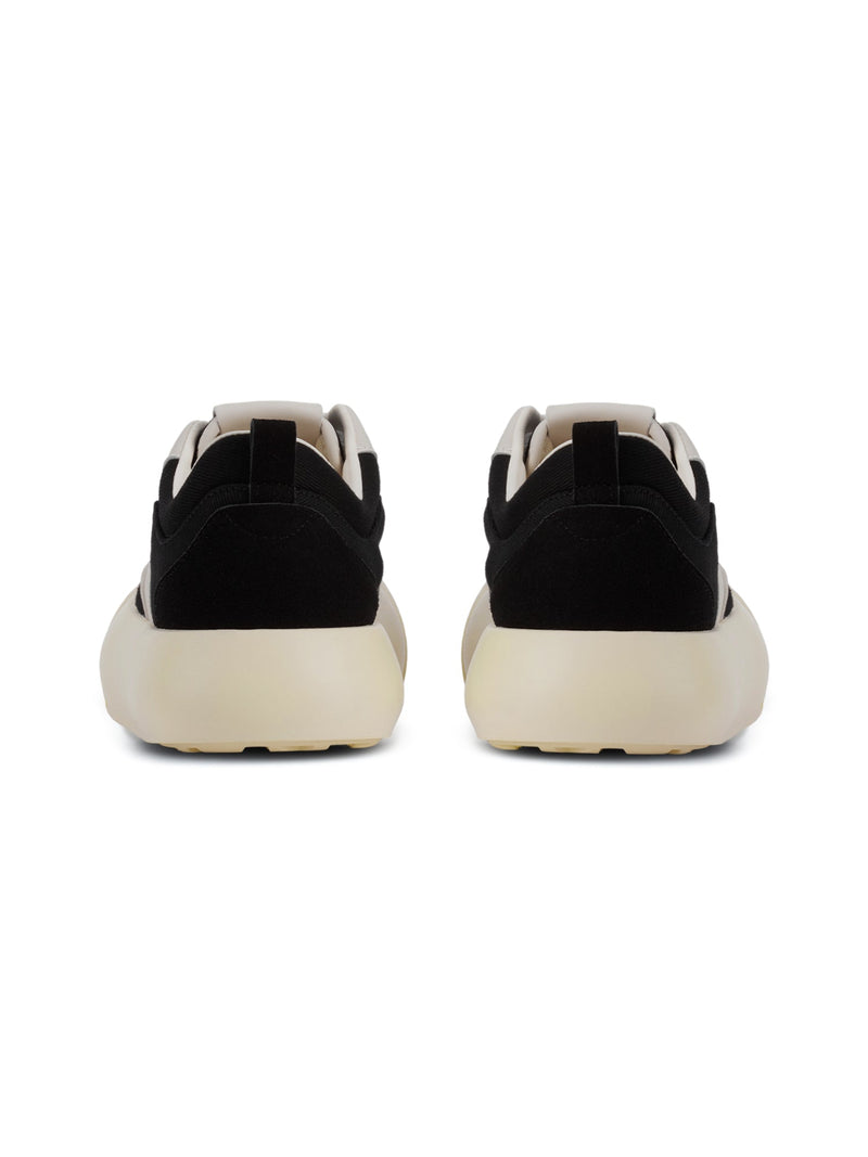 Chunky Round-Toe Color-Block Rap Sneakers