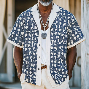 Herren Frühlingsmode Bedrucktes Sport-Kurzarmhemd