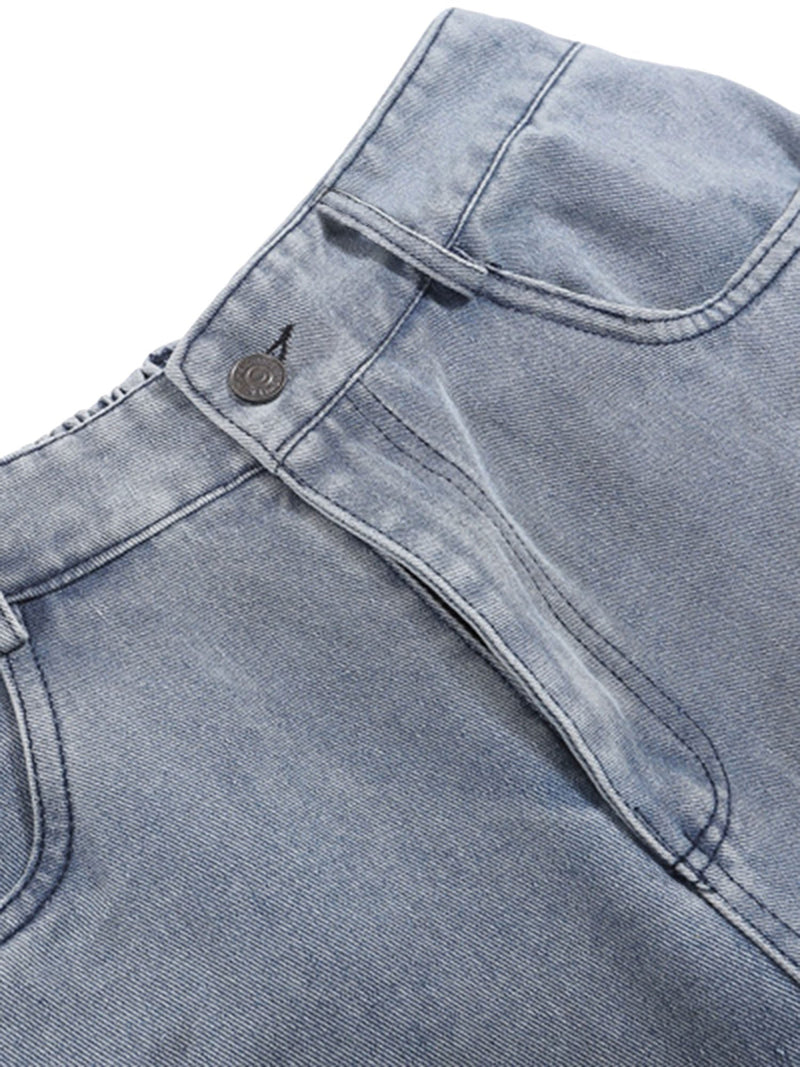 Creative Design Street Hip Hop Washed Jeans