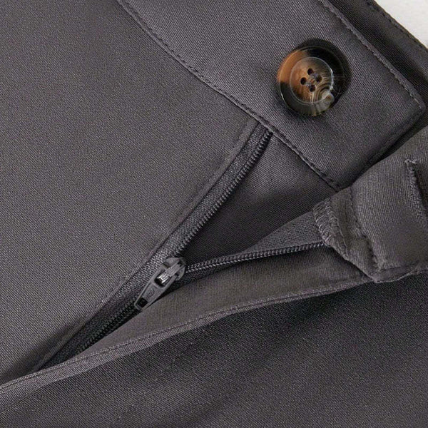 Men's Solid Color Blended Suit Pants