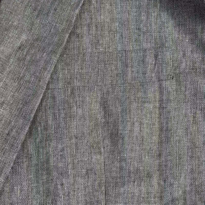 Men's Casual Cotton Linen Notch Lapel Single-breasted Slim-fit Blazer