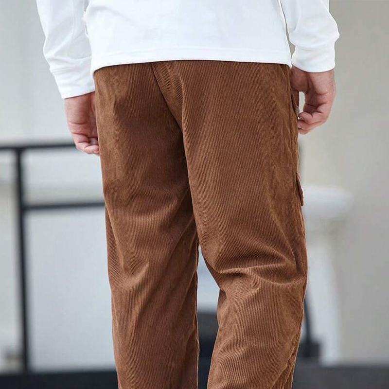 Men's Vintage Multi-Pocket Corduroy Cargo Pants