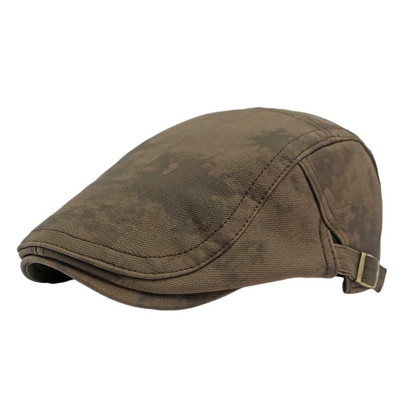 Men's British Retro Tie-dye Beret Hat