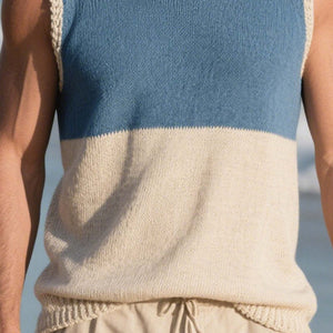 Men's Spring Fashion Simple Woven Casual Sports Tank Top