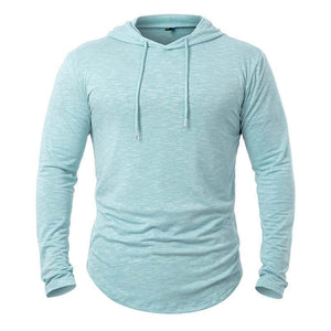 Sudadera con capucha de mezcla de algodón para hombre para actividades al aire libre