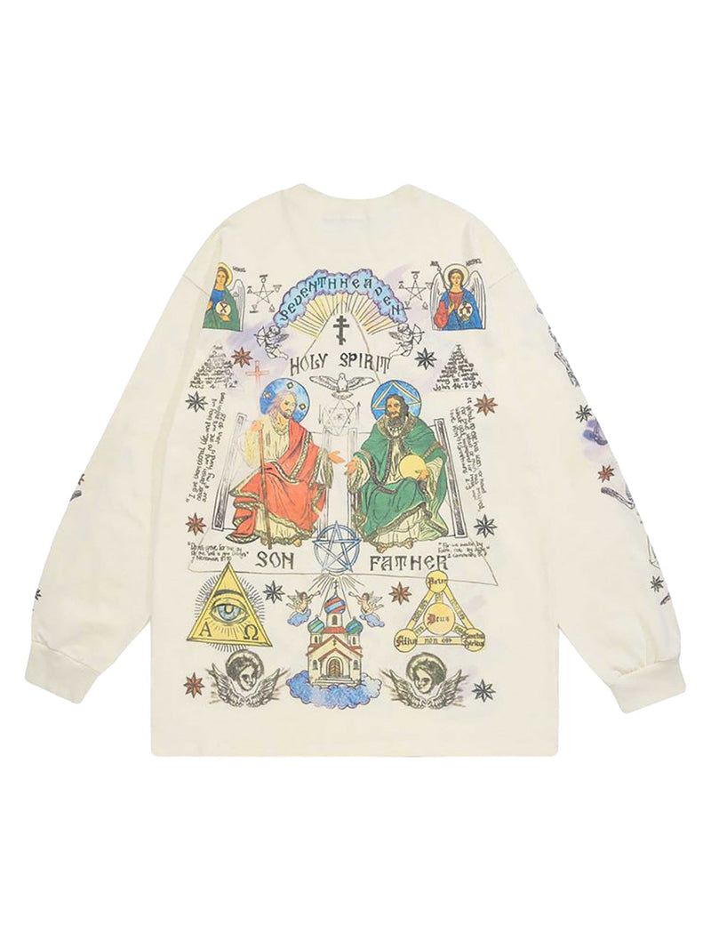 American High Street Graffiti Long Sleeve T-Shirt