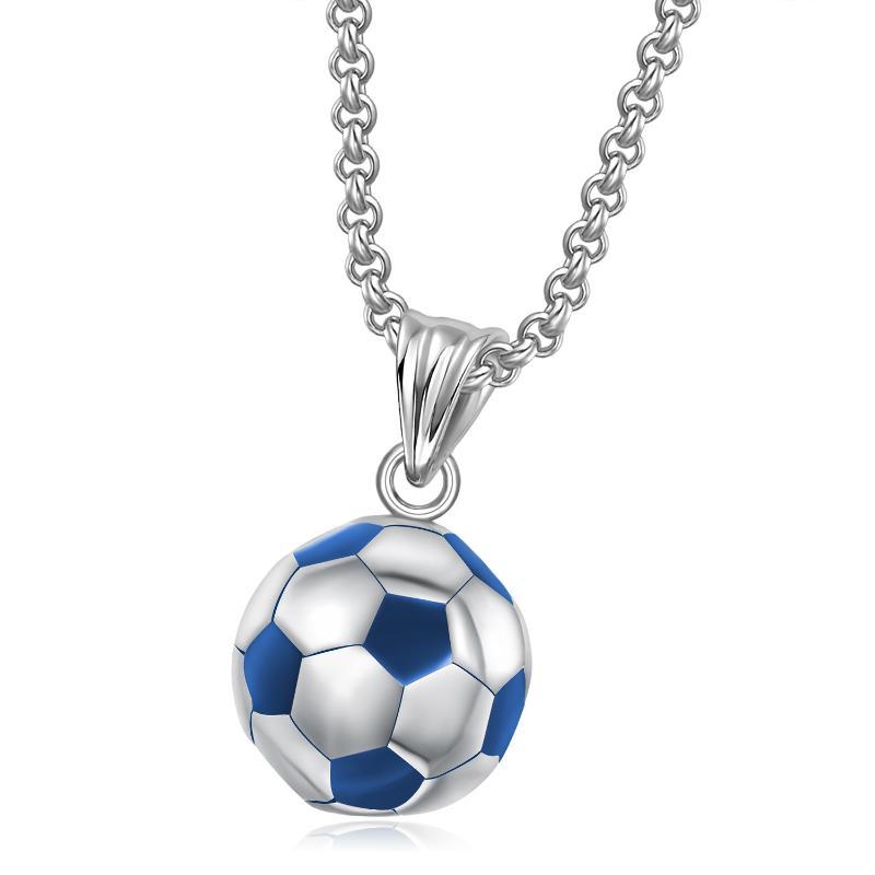 Men's Retro Casual Football Necklace