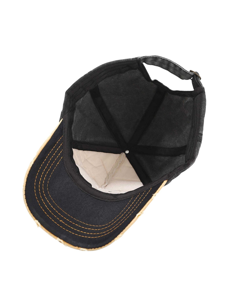 Patchwork Denim Cap