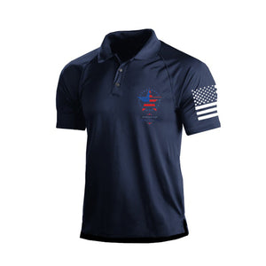 Poloshirt mit Raglan-Grafik und Memorial-Day-Print