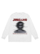 Blurred Silhouette Print Long Sleeve T-shirt