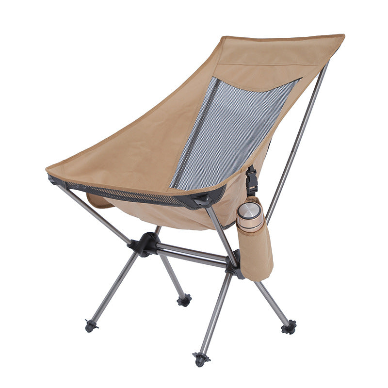 OUTDOOR FOLDING CHAIR ULTRA LIGHTWEIGHT PORTABLE MAZHA CAMPING FISHING ART SKETCHING SMALL BENCH BEACH CHAIR MOON CHAIR