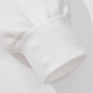 Polo informal de manga larga raglán con solapa de color liso para hombre