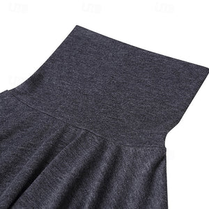 Camiseta de cuello alto de manga larga para hombre, 65 % algodón, color liso, cuello alto, formal, para exteriores, manga larga, cuello alto, ropa informal de uso diario, estilo urbano.