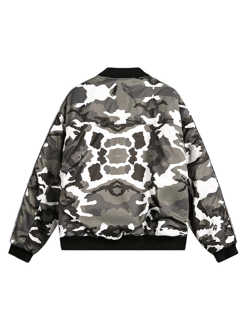 Camouflage Patch Bomber Jacket